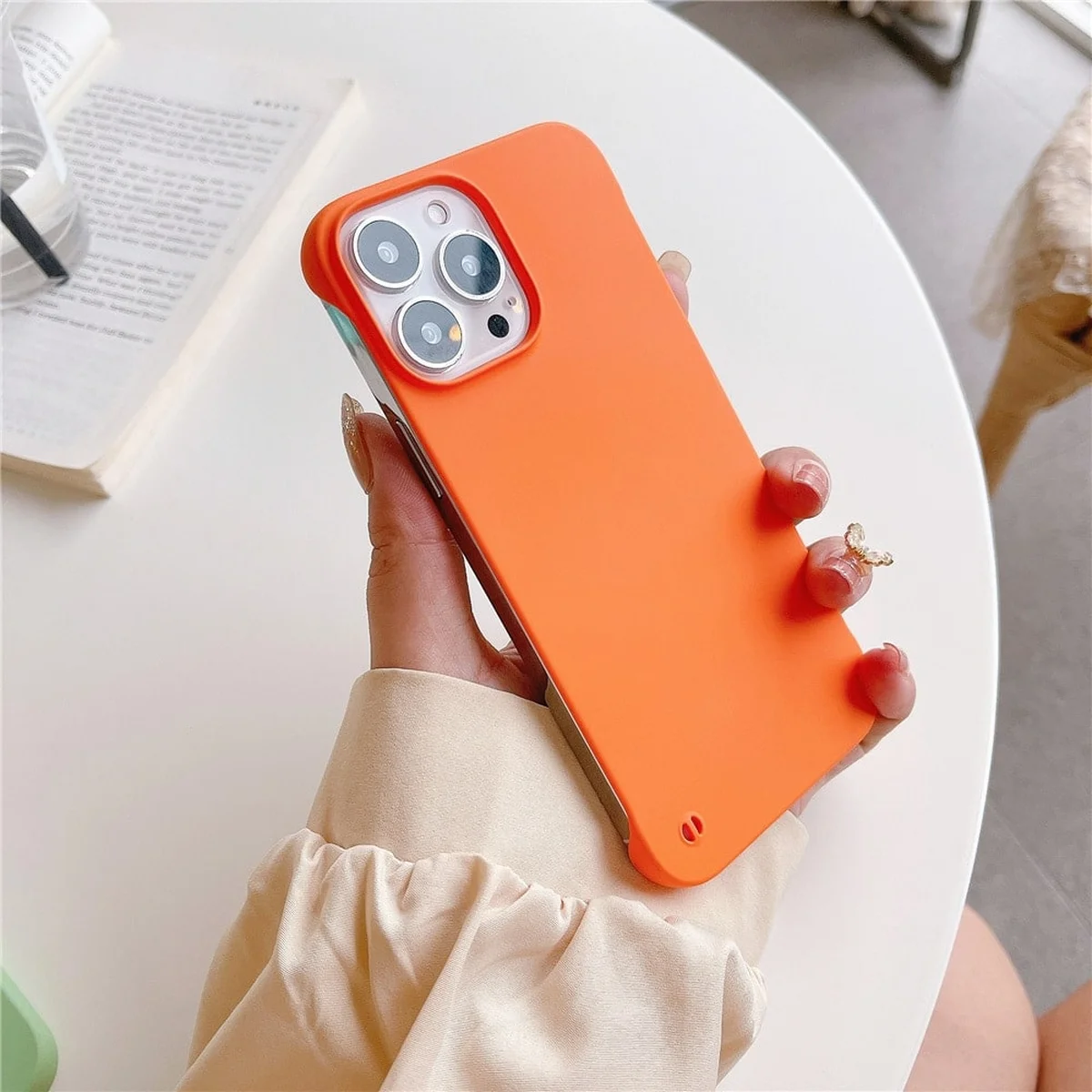 Пластиковая накладка "Candy Color Matte" для Apple iPhone 14 Pro Max Оранжевый