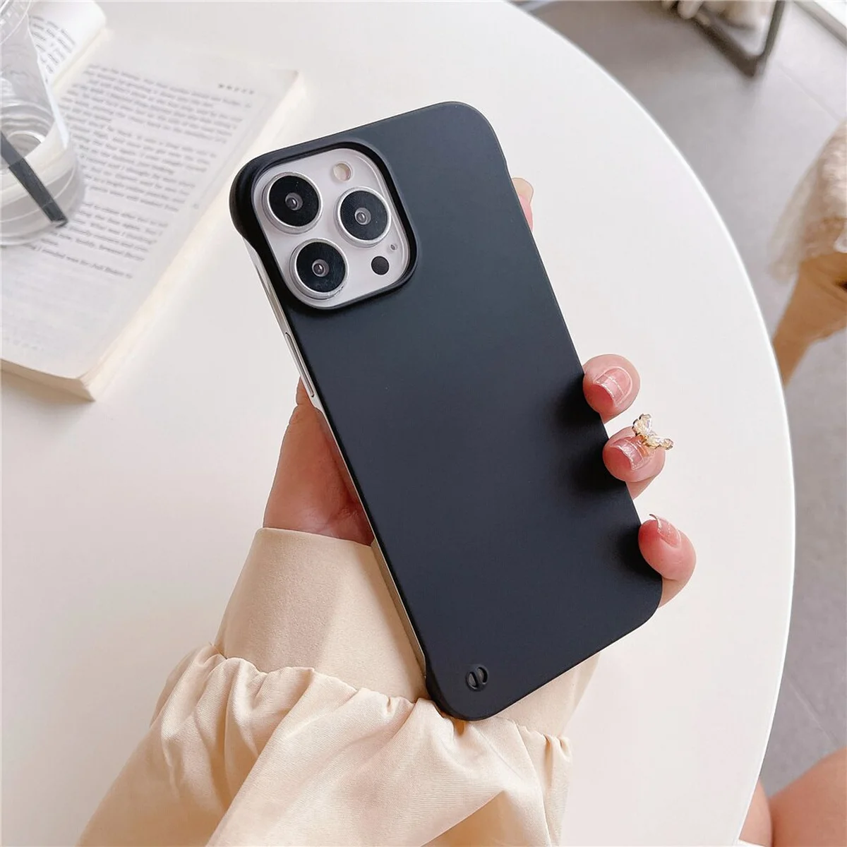 Пластикова накладка "Candy Color Matte" для Apple iPhone 14 Pro Max Чорний