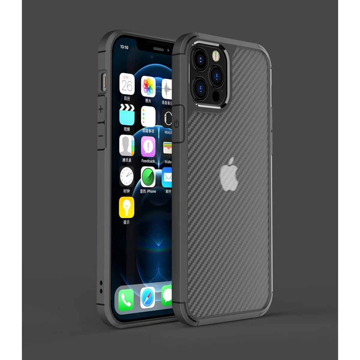 Протиударний чохол "Carbon Matte" для iPhone 11 Pro Чорний