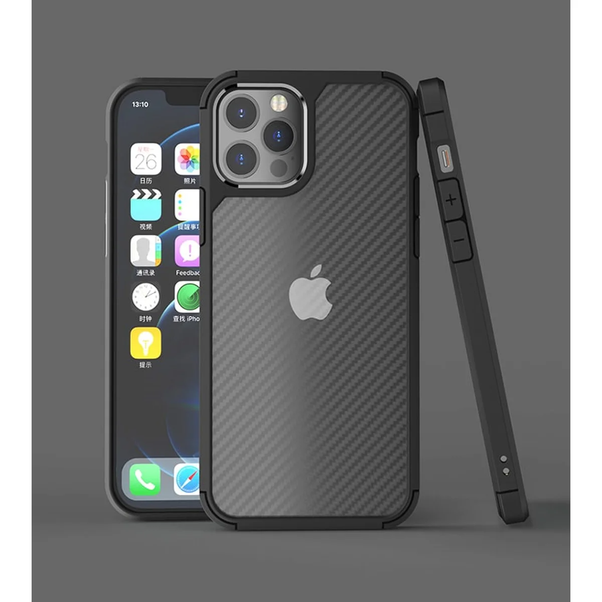 Протиударний чохол "Carbon Matte" для iPhone 11 Pro Чорний