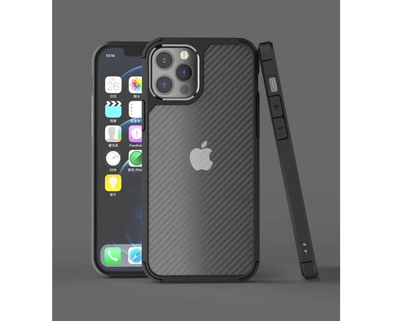 Противоударный чехол "Carbon Matte" для iPhone 13 Pro Черный