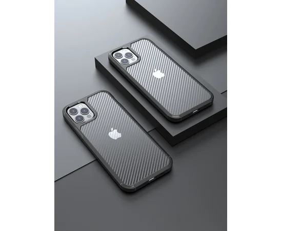 Противоударный чехол "Carbon Matte" для iPhone 13 Pro Черный