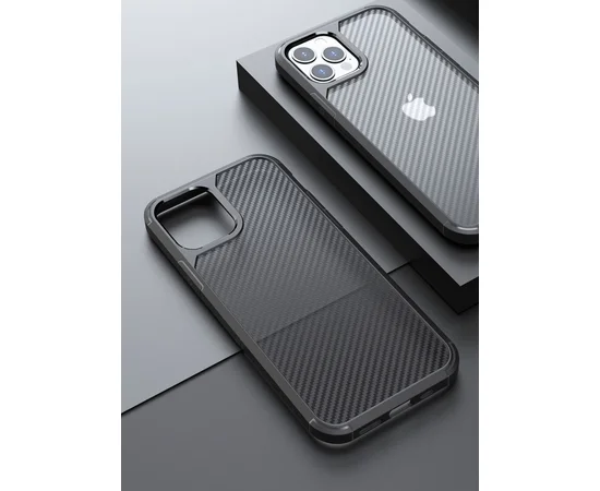 Противоударный чехол "Carbon Matte" для iPhone 13 Pro Черный