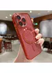 Силиконовый чехол "Shining Plating" with MagSafe для iPhone 13 Pro Красный