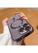 Силіконовий чохол "Shining Plating" with MagSafe для iPhone 14 Темно-Фіолетовий
