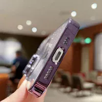 Силіконовий чохол "Shining Plating" with MagSafe для iPhone 13 Pro Max Темно-фіолетовий