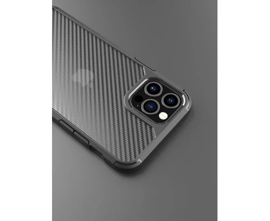 Противоударный чехол "Carbon Matte" для iPhone 14 Pro Max Черный
