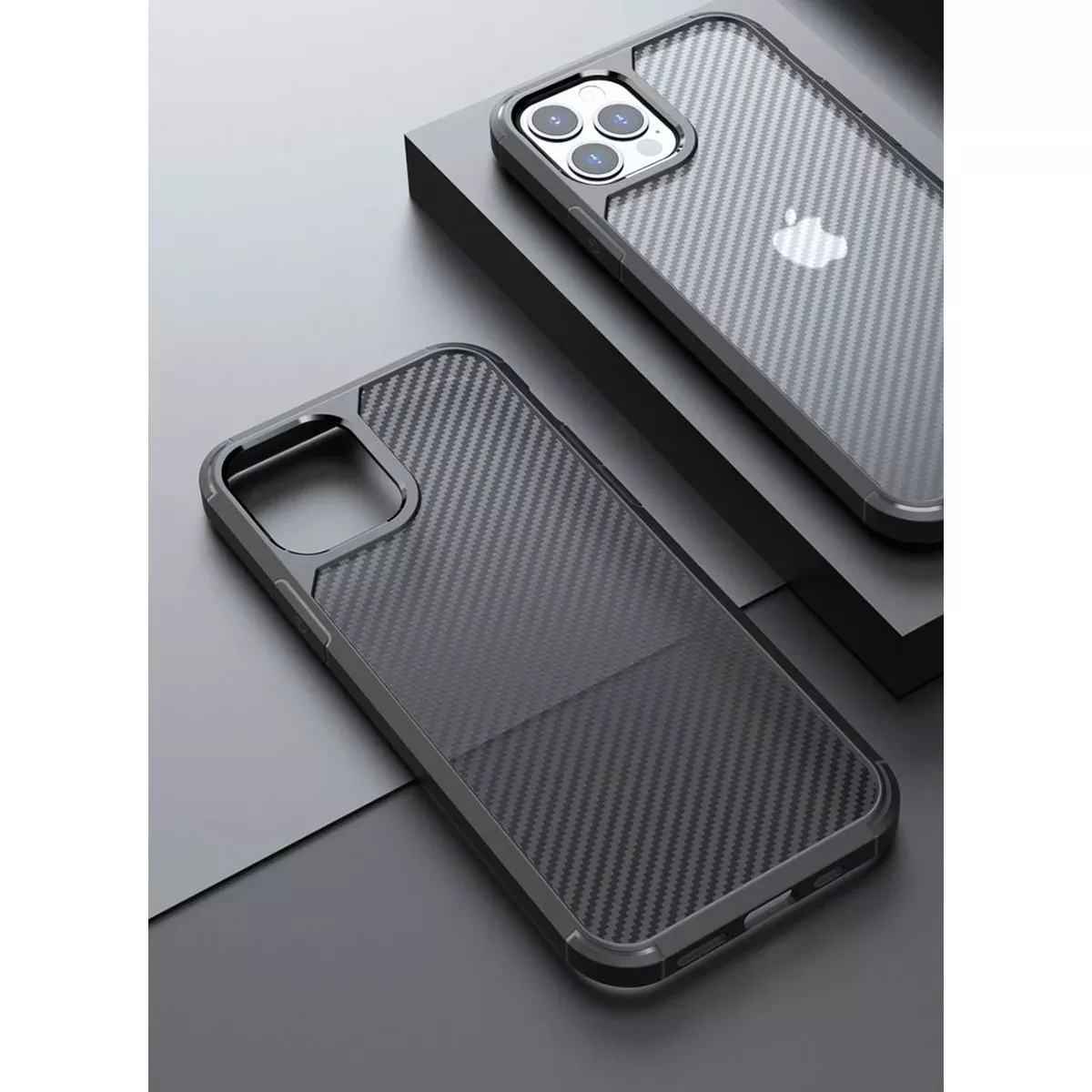 Противоударный чехол "Carbon Matte" для iPhone 13 Pro Черный