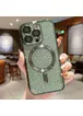 Силіконовий чохол "Shining Plating" with MagSafe для iPhone 13 Pro Max Зелений