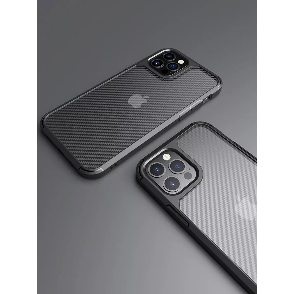 Противоударный чехол "Carbon Matte" для iPhone 13 Pro Черный