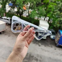 Силиконовый чехол "Thin Crystal" для Apple iPhone 14 Pro Max Бесцветный (Прозрачный)