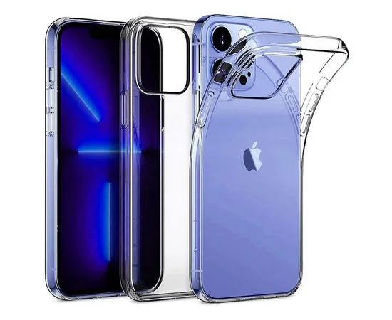 Силиконовый чехол "Thin Transparent" для Apple iPhone 12 Pro Max Бесцветный (Прозрачный)