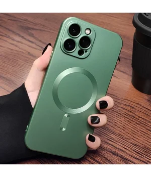 Силіконовий чохол "Luxury Matte" with MagSafe для Apple iPhone 14 Pro Зелений