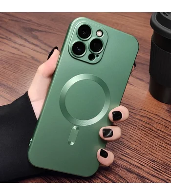 Силіконовий чохол "Luxury Matte" with MagSafe для Apple iPhone 14 Pro Max Зелений