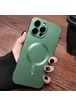 Силіконовий чохол "Luxury Matte" with MagSafe для Apple iPhone 14 Pro Max Зелений