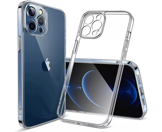 Силиконовый чехол "Thin Crystal" для Apple iPhone 13 Pro Max Бесцветный (Прозрачный)