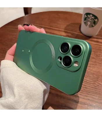 Силіконовий чохол "Luxury Matte" with MagSafe для Apple iPhone 14 Pro Max Зелений