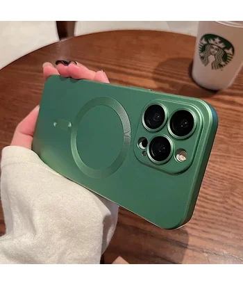 Силіконовий чохол "Luxury Matte" with MagSafe для Apple iPhone 14 Pro Max Зелений Силіконовий чохол "Luxury Matte" with MagSafe для Apple iPhone 14 Pro Max Зелений