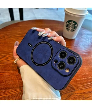 TPU+PC чехол "Luxury Leather" with MagSafe для Apple iPhone 11 Pro Синий TPU+PC чехол "Luxury Leather" with MagSafe для Apple iPhone 11 Pro Синий