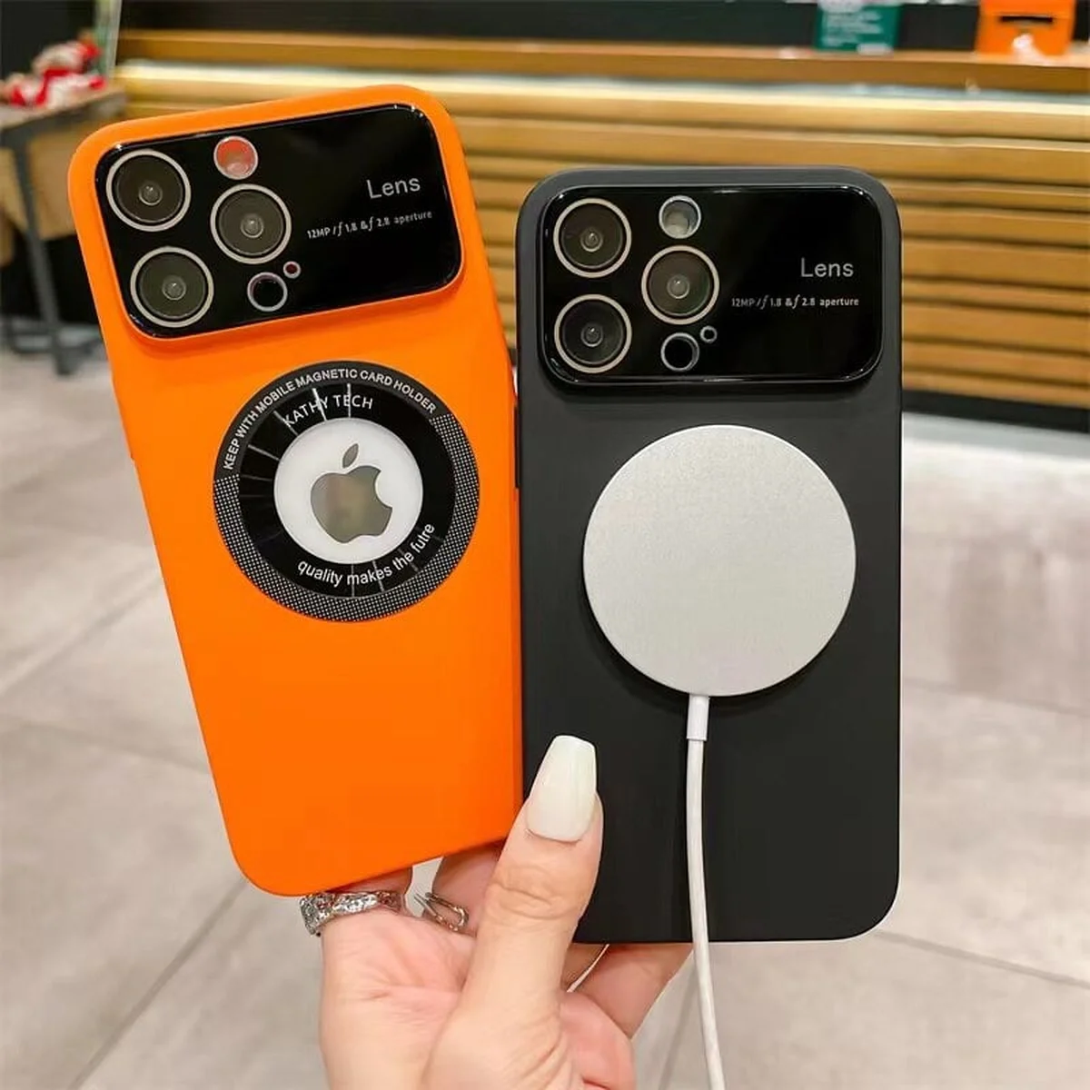 Пластиковый чехол "Slim Matte" with MagSafe для Apple iPhone 13 Pro Max Белый