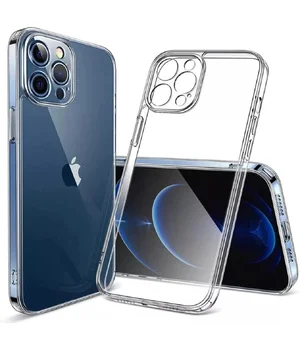 Силиконовый чехол "Thin Crystal" для Apple iPhone 14 Pro Max Бесцветный (Прозрачный)