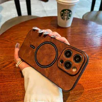 TPU+PC чохол "Luxury Leather" with MagSafe Apple iPhone 11 Pro Коричневий
