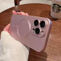 Силиконовый чехол "Luxury Matte" with MagSafe для Apple iPhone 13 Pro Розовый