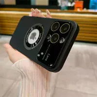 Пластиковый чехол "Slim Matte" with MagSafe для Apple iPhone 14 Pro Max Черный