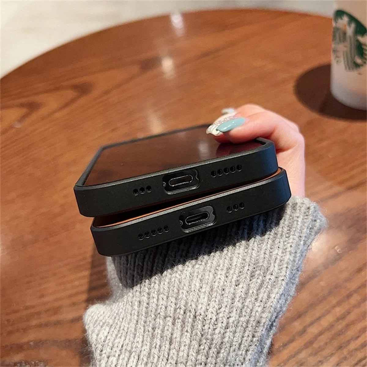 TPU+PC чехол "Luxury Leather" with MagSafe для Apple iPhone 15 Pro Max Синий