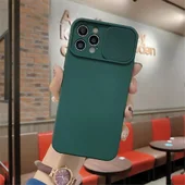 Силиконовый чехол "Lens Protection" для iPhone 14 Pro Max Зеленый