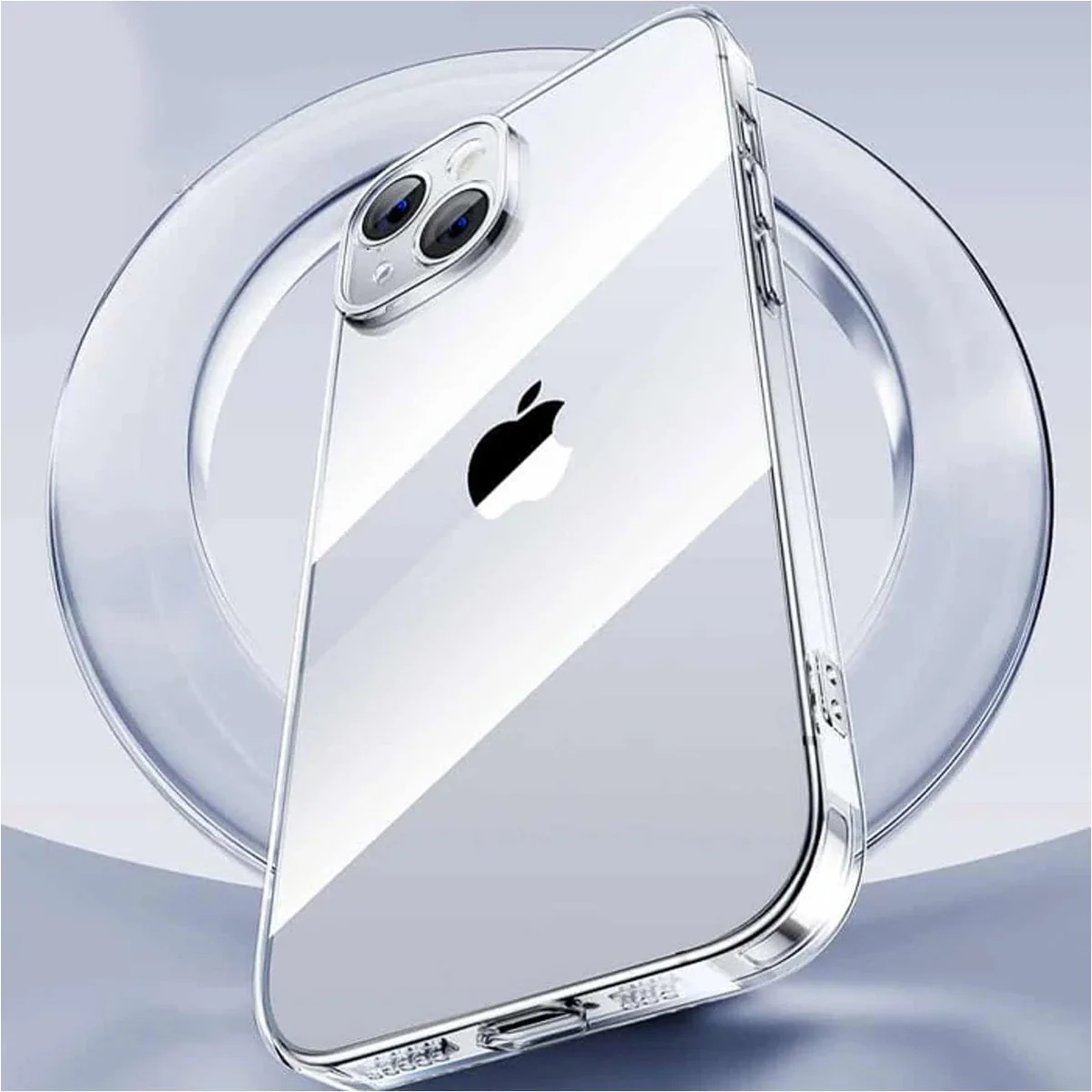 Силиконовый ультратонкий чехол BASEUS "Simple Series" для iPhone 15 Plus Прозрачный