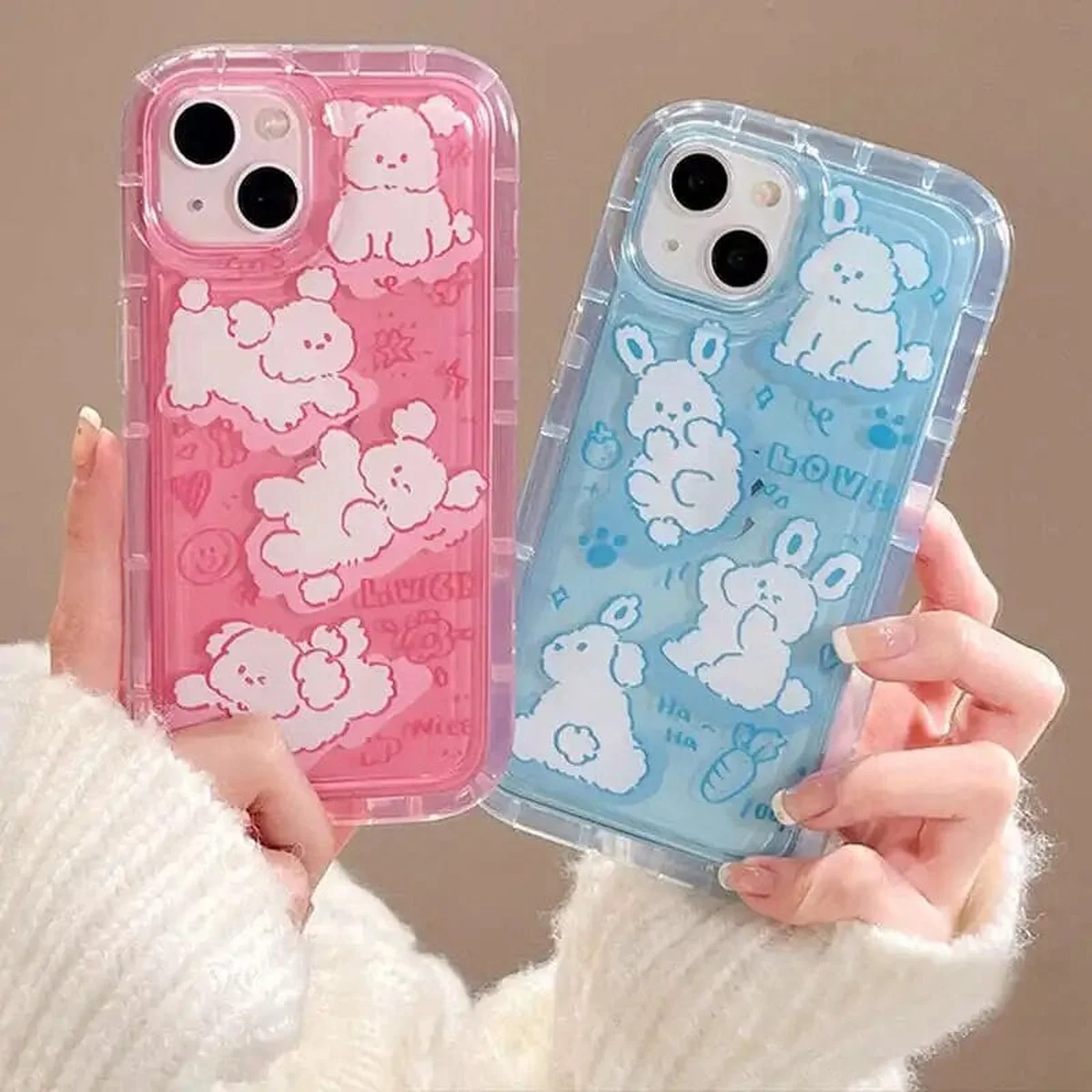 Силиконовый чехол "Funny Pets" для iPhone 15 Plus Розовый