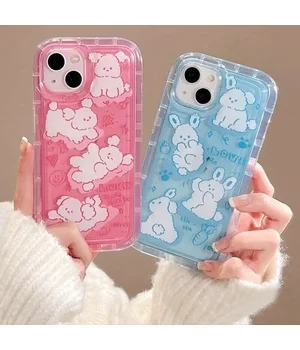 Силиконовый чехол "Funny Pets" для iPhone 15 Розовый Силиконовый чехол "Funny Pets" для iPhone 15 Розовый