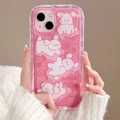 Силіконовий чохол "Funny Pets" для iPhone 15 Plus Рожевий
