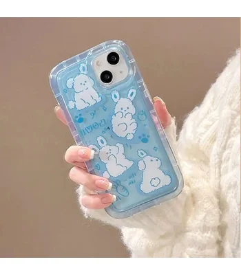 Силіконовий чохол "Funny Pets" для iPhone 15 Блакитний