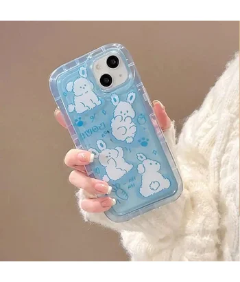 Силіконовий чохол "Funny Pets" для iPhone 15 Блакитний