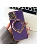 Силіконовий чохол "Plating Silicone" з підставкою для iPhone 12 Pro Max Фіолетовий