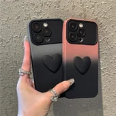 Силіконовий чохол "Black Heart" для iPhone 15 Pro Max Коричневий