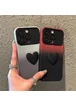 Силиконовый чехол "Black Heart" для iPhone 16 Pro Max Бордовый