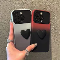 Силиконовый чехол "Black Heart" для iPhone 14 Pro Max Серый