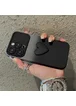 Силиконовый чехол "Black Heart" для iPhone 15 Pro Графитовый