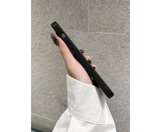 Силиконовый чехол "Acrylic Magnetic" with MagSafe для Apple iPhone 12 Pro Max Черный