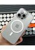 Пластиковый чехол "Luxury Corrugated" with MagSafe для Apple iPhone 14 Pro Max Прозрачный