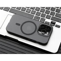 Пластиковый чехол "Luxury Corrugated" with MagSafe для Apple iPhone 14 Pro Max Черный