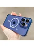 Силиконовый чехол "Clear Magnetic" with MagSafe для Apple iPhone 13 Pro Max Синий