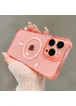 Силиконовый чехол "Clear Magnetic" with MagSafe для Apple iPhone 13 Pro Max Розовый