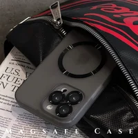 Силиконовый чехол "Thin matte silicone" with MagSafe для Apple iPhone 14 Pro Max Серый