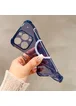 Силіконовий чохол "Clear Magnetic" with MagSafe для Apple iPhone 15 Pro Max Синій