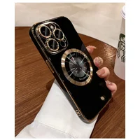 Силиконовый чехол "Diamond Plating" with MagSafe для Apple iPhone 13 Pro Max Черный