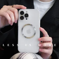 Силіконовий чохол "Thin matte silicone" with MagSafe для Apple iPhone 14 Pro Max Білий